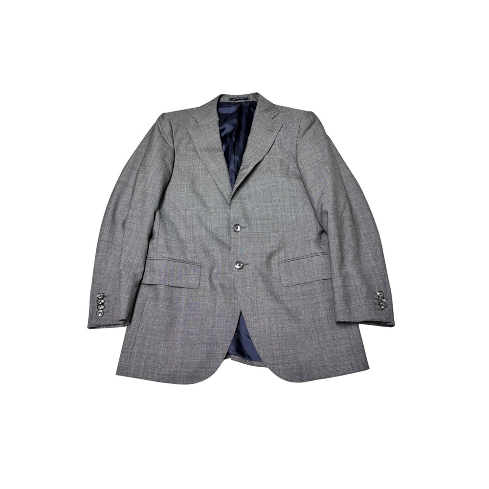 Suitsupply Lazio Slim Fit Blazer Grey Vitale Barberis Canonico Wool Mens 36R 46